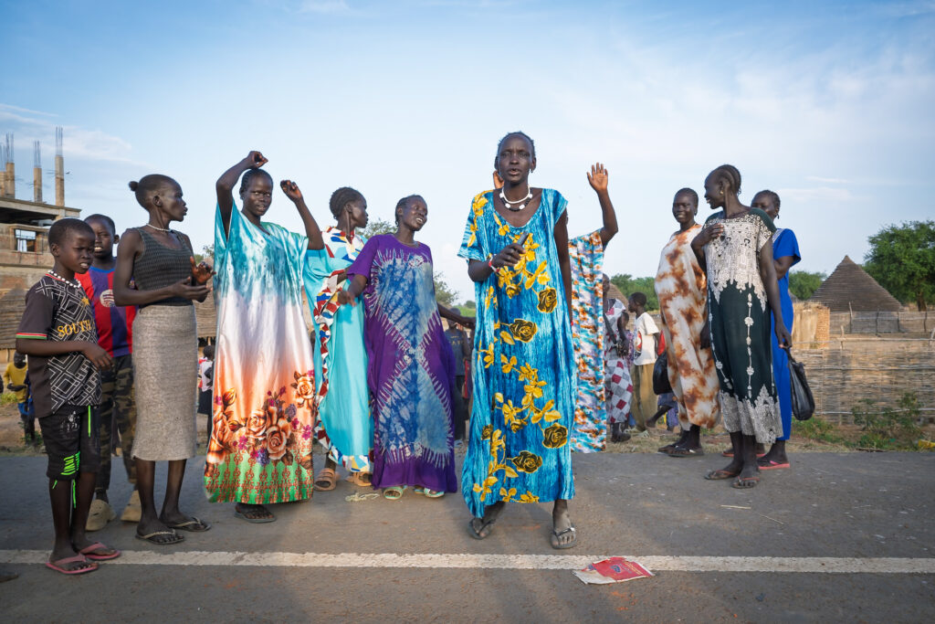 Abschied von Frauen im Südsudan